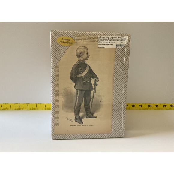 Antique Newspaper Military War Original 1800s Newspaper New Crown Prince Germany - Picture 2 of 7